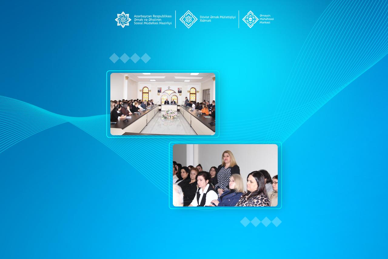  Xaçmazda əmək qanunvericiliyi və əməyin mühafizəsi mövzusunda maarifləndirmə tədbiri keçirilib