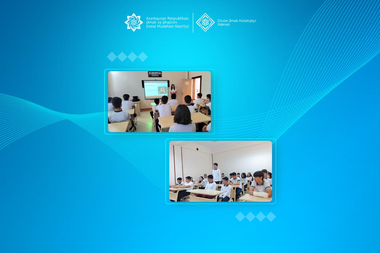  Əməyin mühafizəsi üzrə növbəti tədbir Naxçıvan şəhər Heydər Əliyev adına tam orta məktəbdə keçirilib