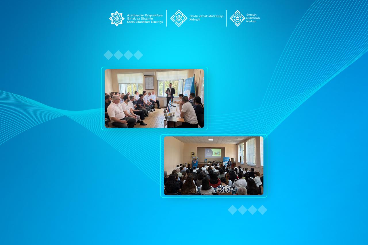  Ağdaşda əmək hüquqları və əməyin mühafizəsi mövzusunda daha üç maarifləndirmə tədbiri keçirilib