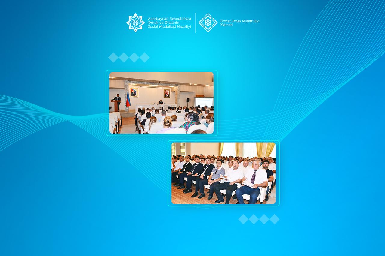  İmişlidə əmək qanunvericiliyi və əməyin mühafizəsi mövzularında maarifləndirmə tədbiri keçirilib