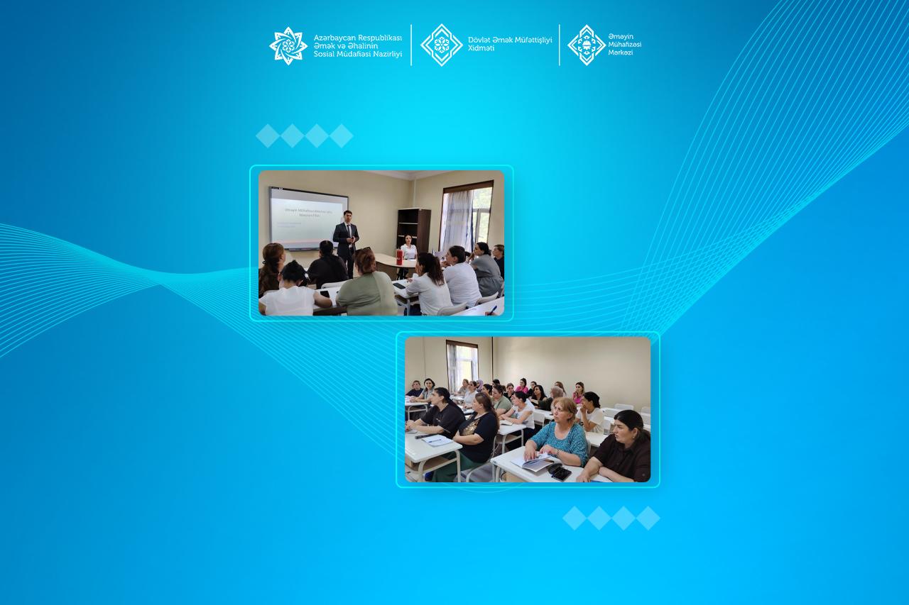  Naxçıvanda “Qənnadçı-şirniyyatçı” kursunun iştirakçıları üçün əməyin mühafizəsinə dair təlim keçirilib