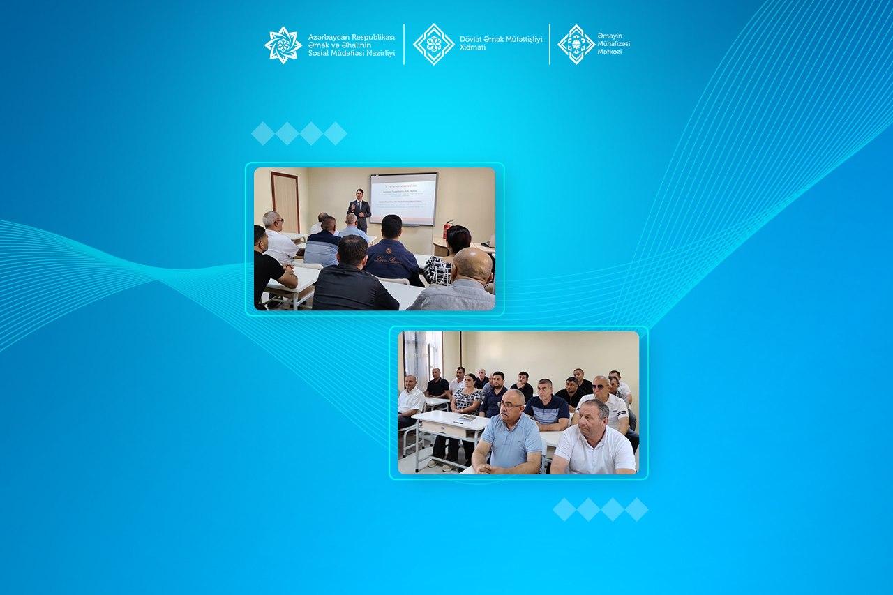  Naxçıvanda mühafizəçi peşə kursunun müdavimləri üçün əməyin mühafizəsi üzrə təlim keçirilib
