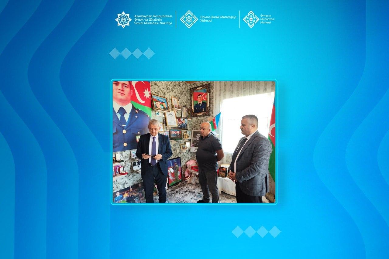  Lənkəranda şəhid Orxan Quluzadənin ailəsi ziyarət olunub