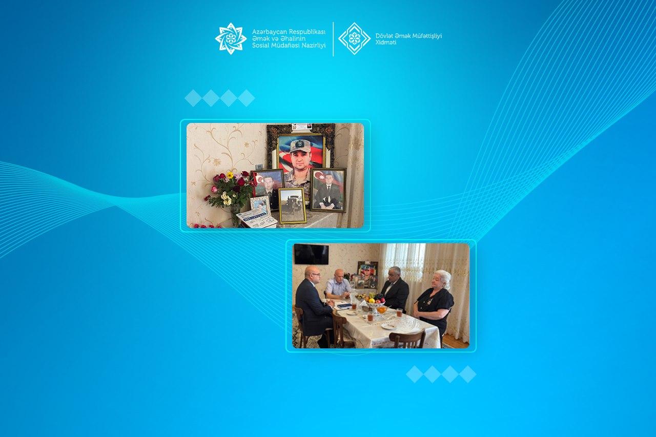  Xidmət əməkdaşları Gəncədə şəhid Rabil İsmayılovun ailəsini ziyarət edib